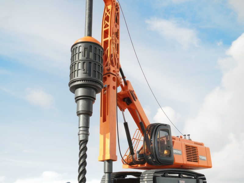 powerful-drilling-rig-work